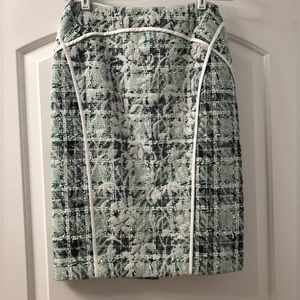 NWOT Lafayette 148 New York Multicolor Tweed Pencil Skirt